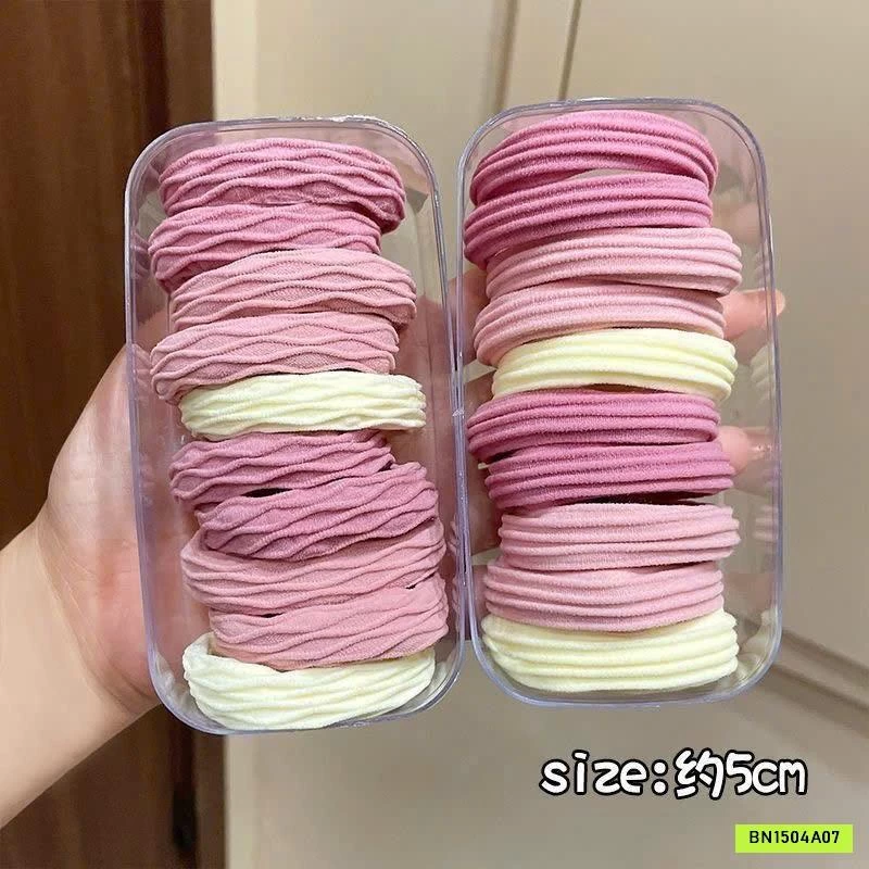 SET 60 DÂY BUỘC TÓC SẮC MÀU