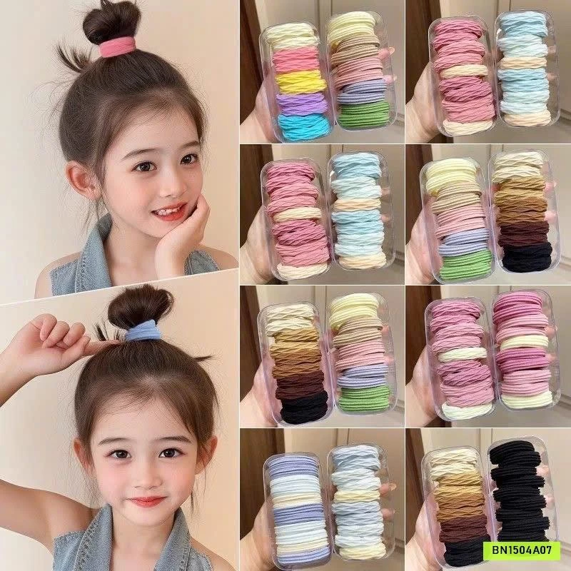 SET 60 DÂY BUỘC TÓC SẮC MÀU