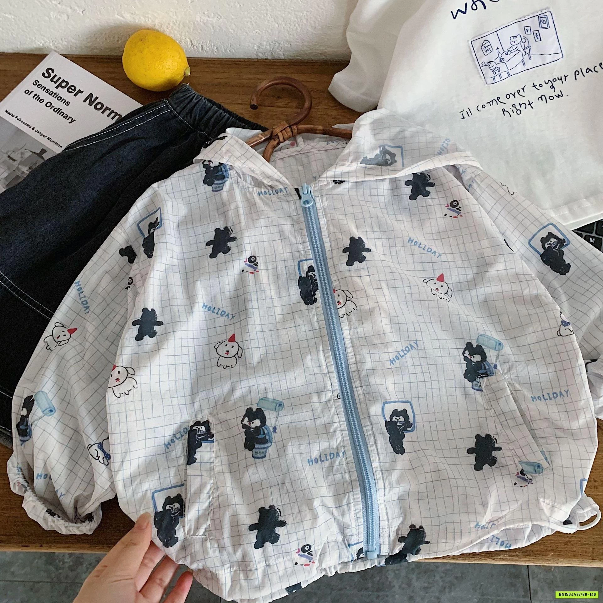 KHOÁC GIÓ TENCEL CHỐNG NẮNG HOẠT HÌNH