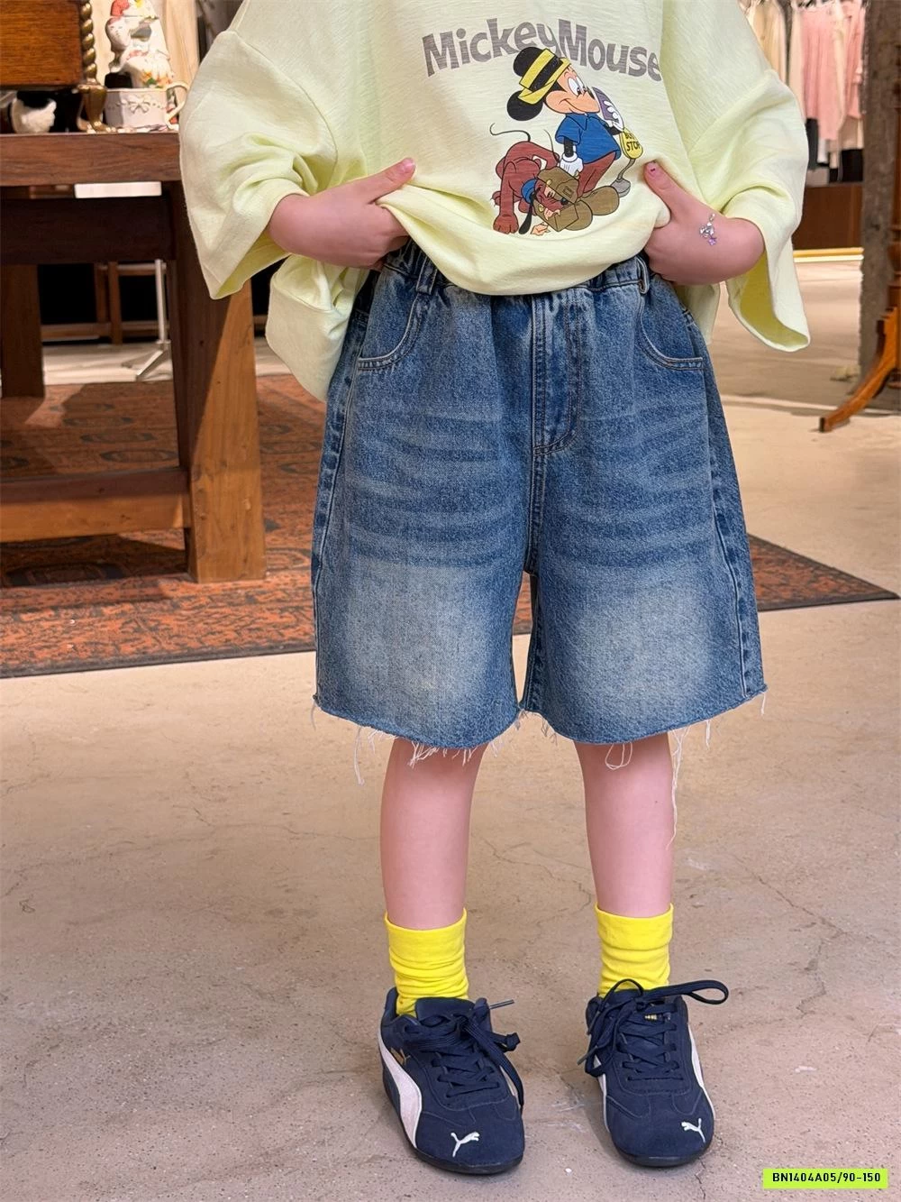 SHORT JEANS KO VIỀN GẤU XDJ