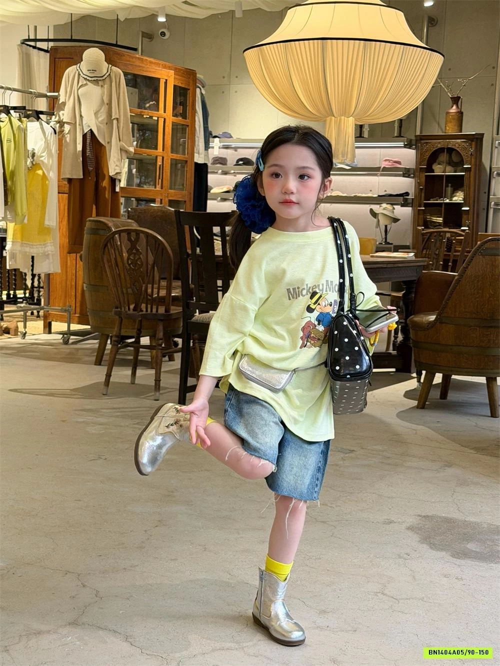 SHORT JEANS KO VIỀN GẤU XDJ