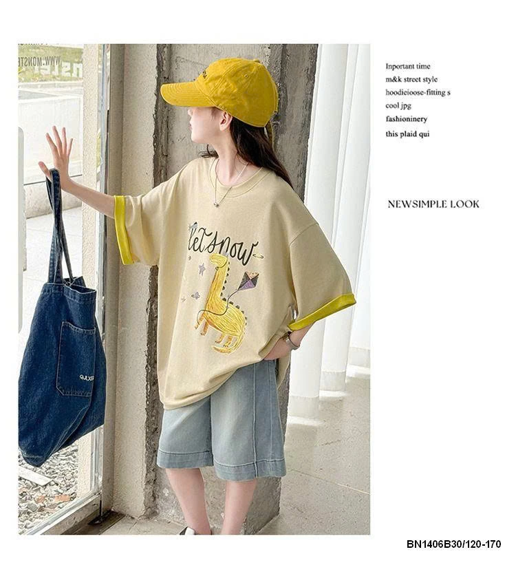 SET ÁO THUN HÌNH VẼ MIX QUẦN NGỐ JEAN