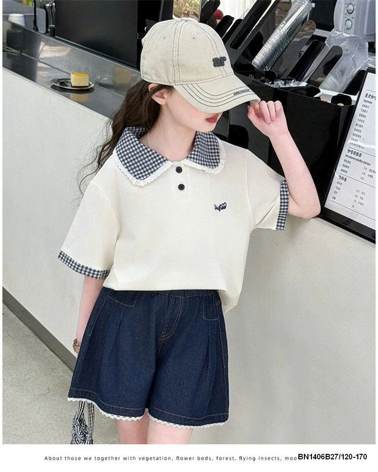 SET ÁO POLO MIX QUẦN SHORT DENIM SZ ĐẠI