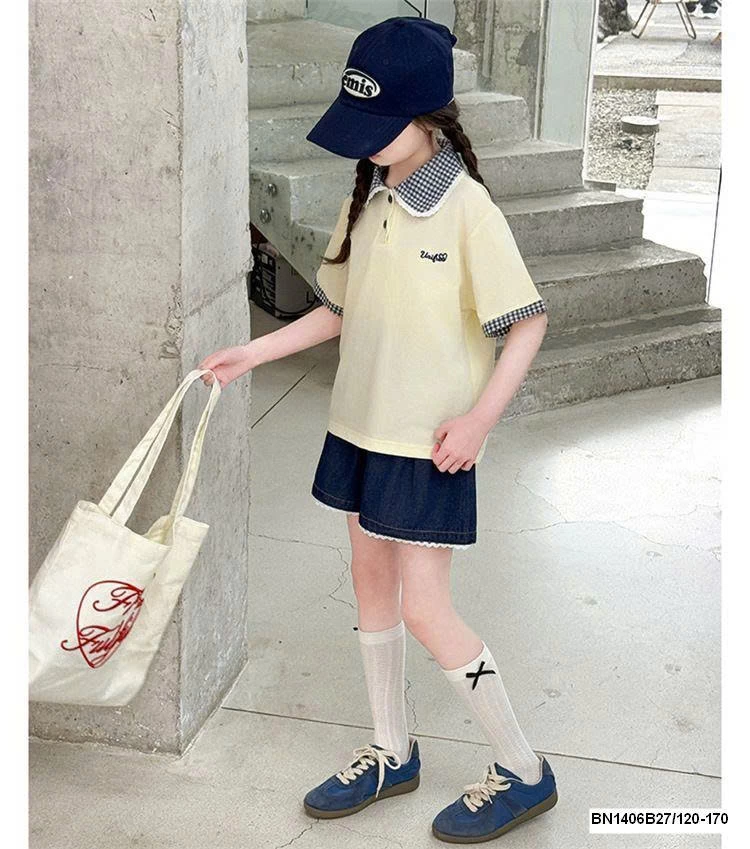 SET ÁO POLO MIX QUẦN SHORT DENIM SZ ĐẠI
