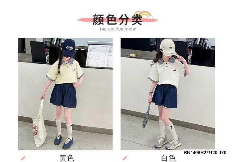 SET ÁO POLO MIX QUẦN SHORT DENIM SZ ĐẠI