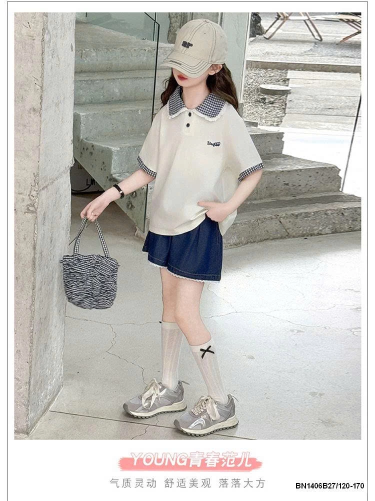 SET ÁO POLO MIX QUẦN SHORT DENIM SZ ĐẠI