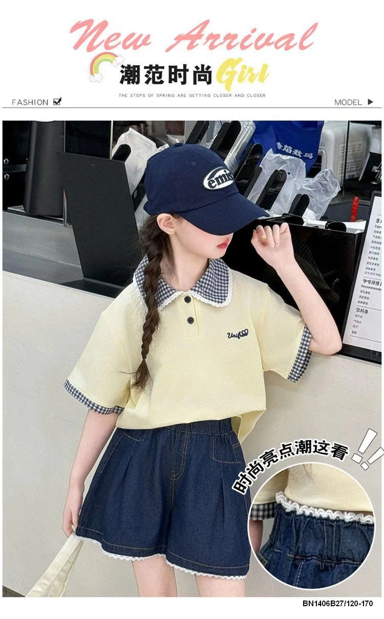 SET ÁO POLO MIX QUẦN SHORT DENIM SZ ĐẠI