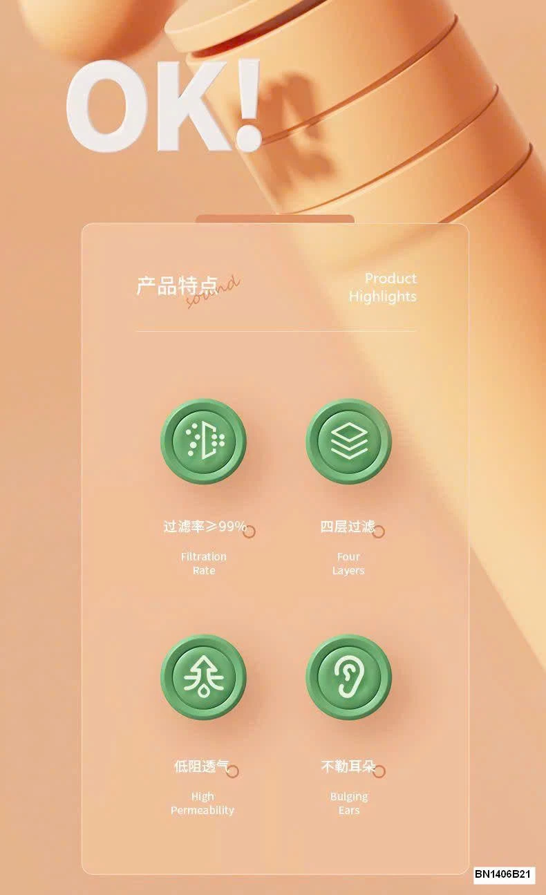 PACK 100C KHẨU TRANG MORANDI KN95 C