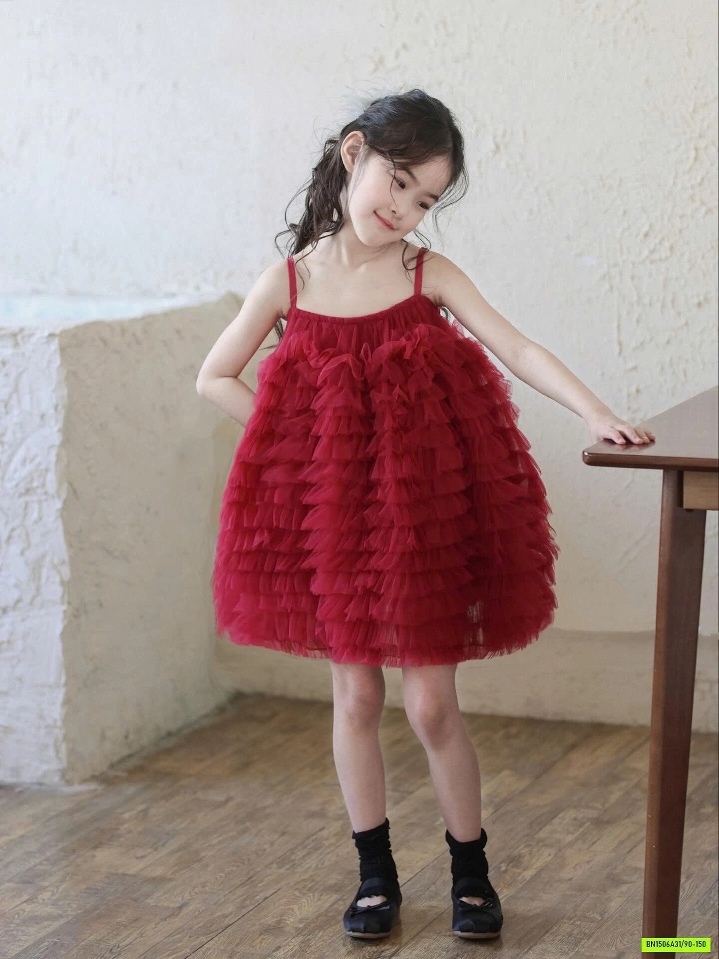 ĐẦM 2 DÂY TUTU ĐỎ CAO CẤP