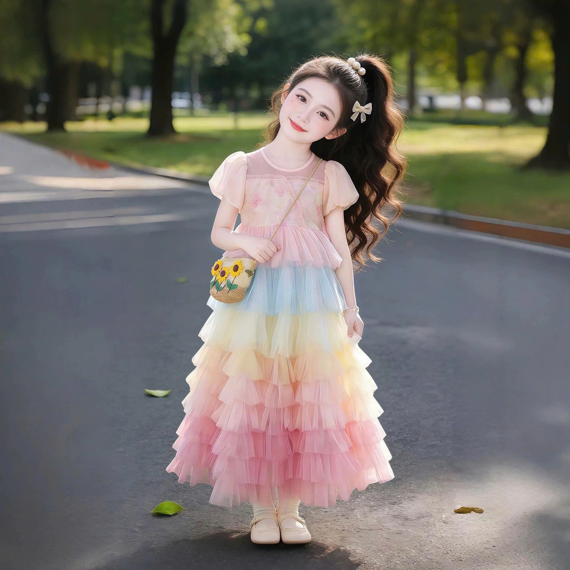 ĐẦM BỒNG XẾP TẦNG SẮC MÀU SZ ĐẠI