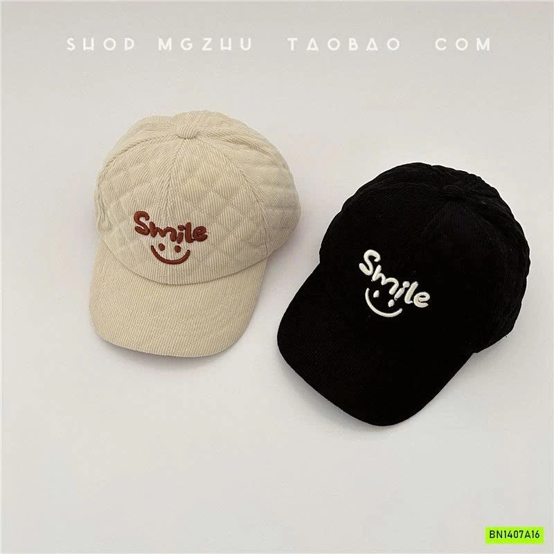 MŨ KẾT NHUNG TĂM SMILE