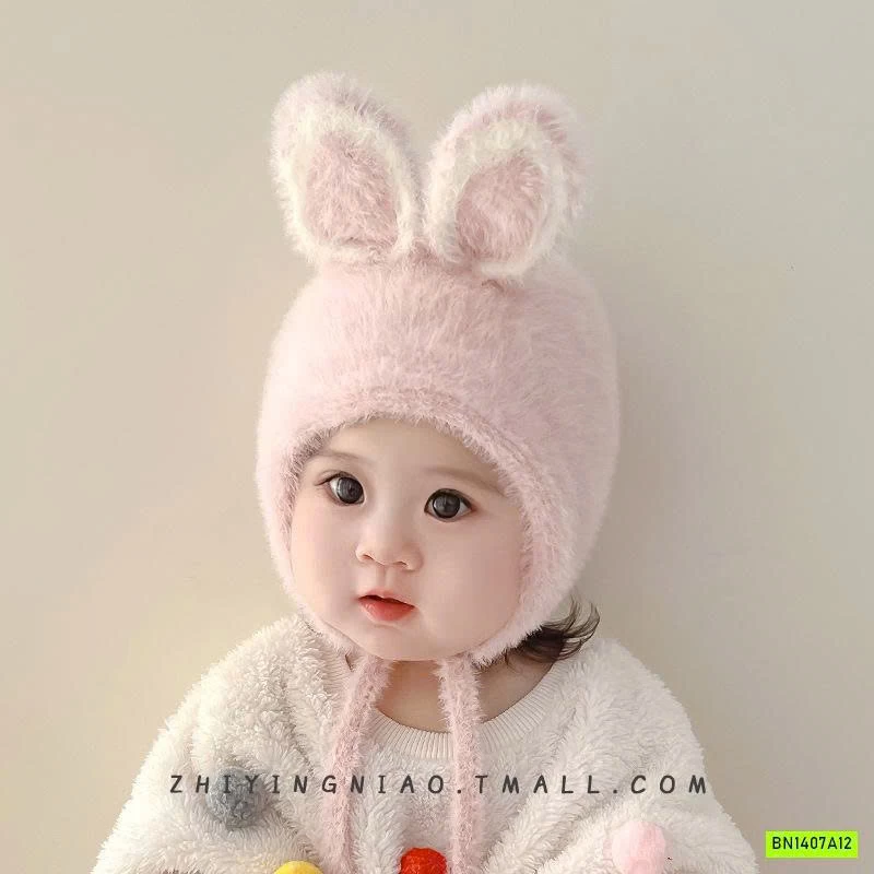 MŨ LÔNG TAI THỎ ĐÁNG YÊU