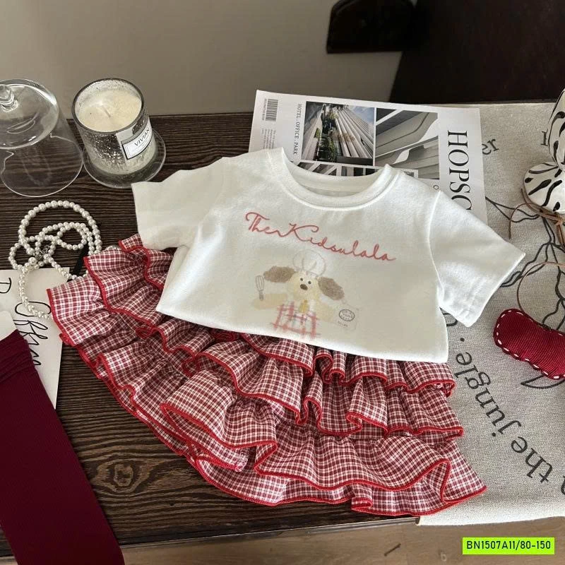 SÉT VÁY CARO ĐỎ 2 CHI TIẾT