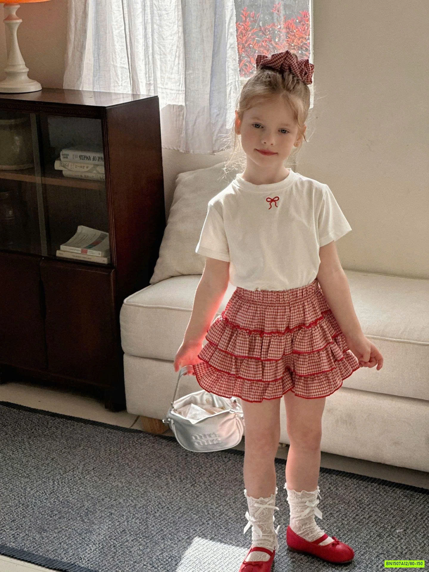 SÉT VÁY CARO ĐỎ 2 CHI TIẾT