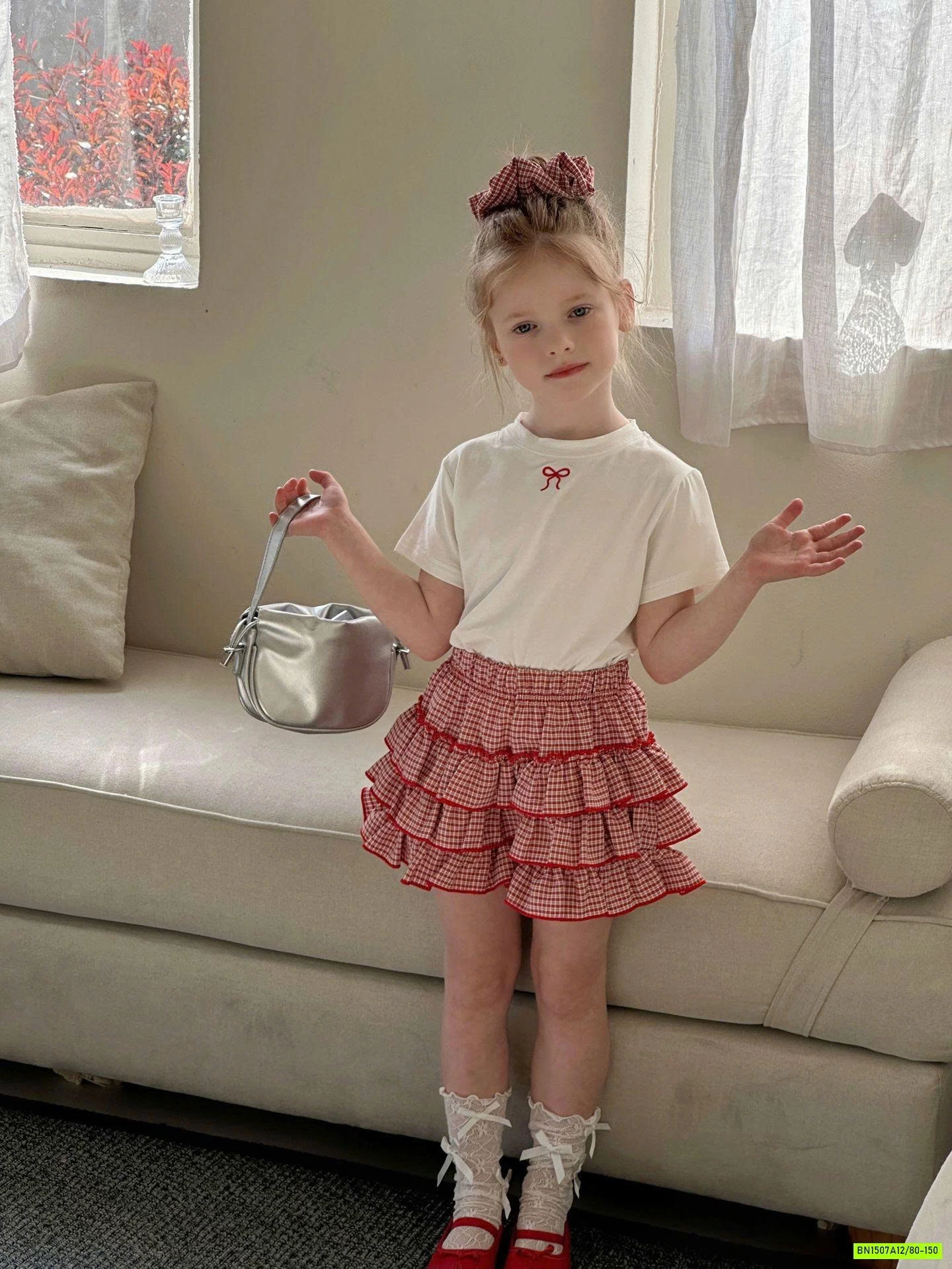 SÉT VÁY CARO ĐỎ 2 CHI TIẾT