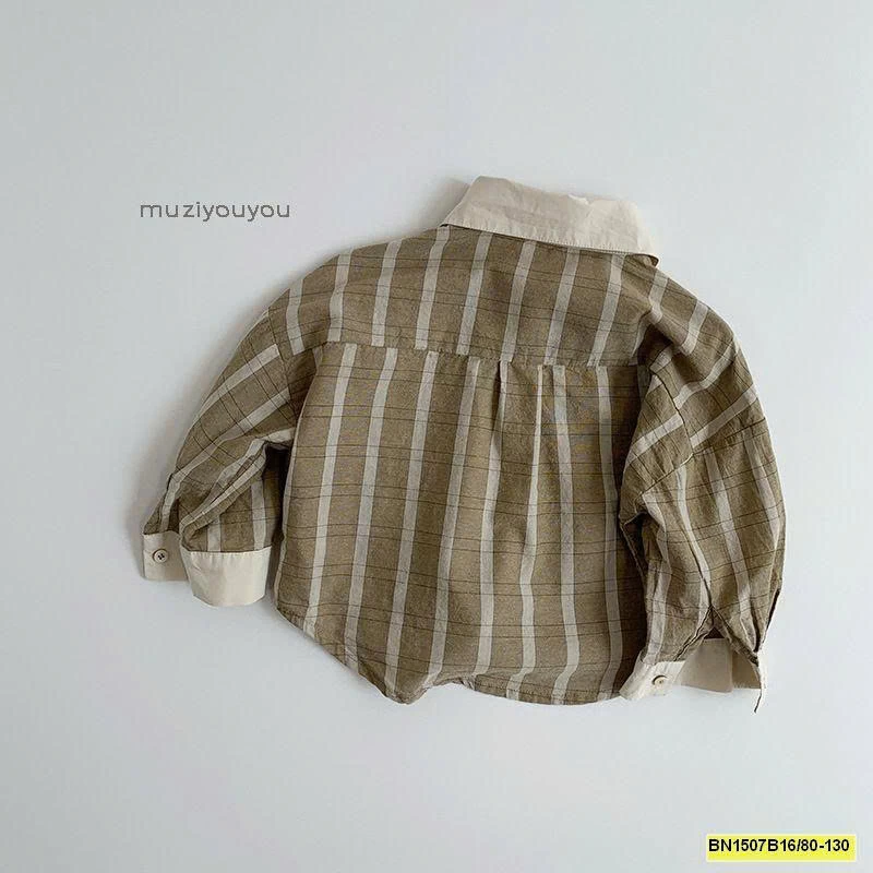 ÁO SƠ MI KẺ HÀN QUỐC