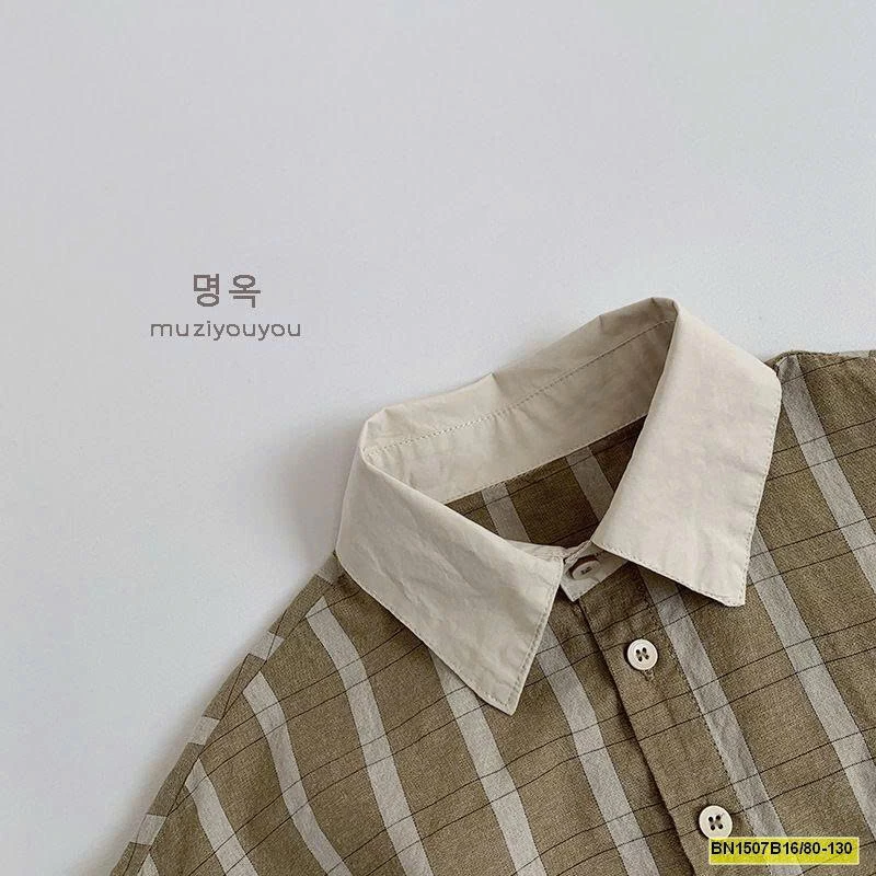 ÁO SƠ MI KẺ HÀN QUỐC