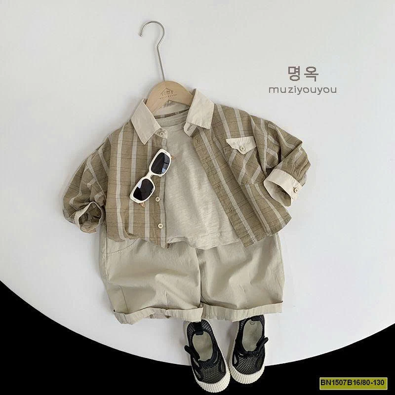 ÁO SƠ MI KẺ HÀN QUỐC