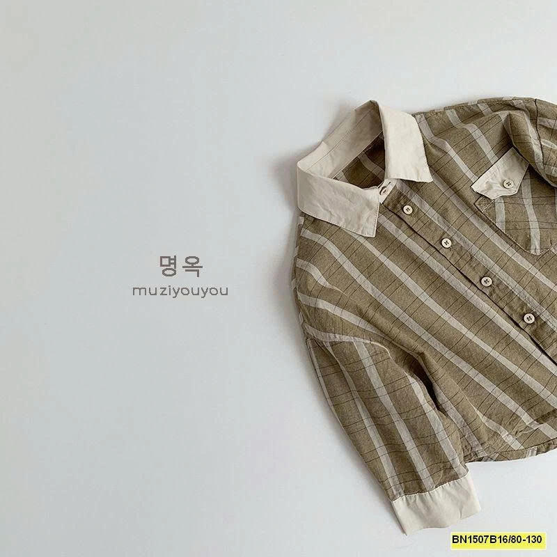 ÁO SƠ MI KẺ HÀN QUỐC