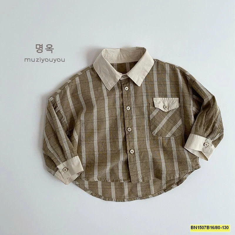 ÁO SƠ MI KẺ HÀN QUỐC