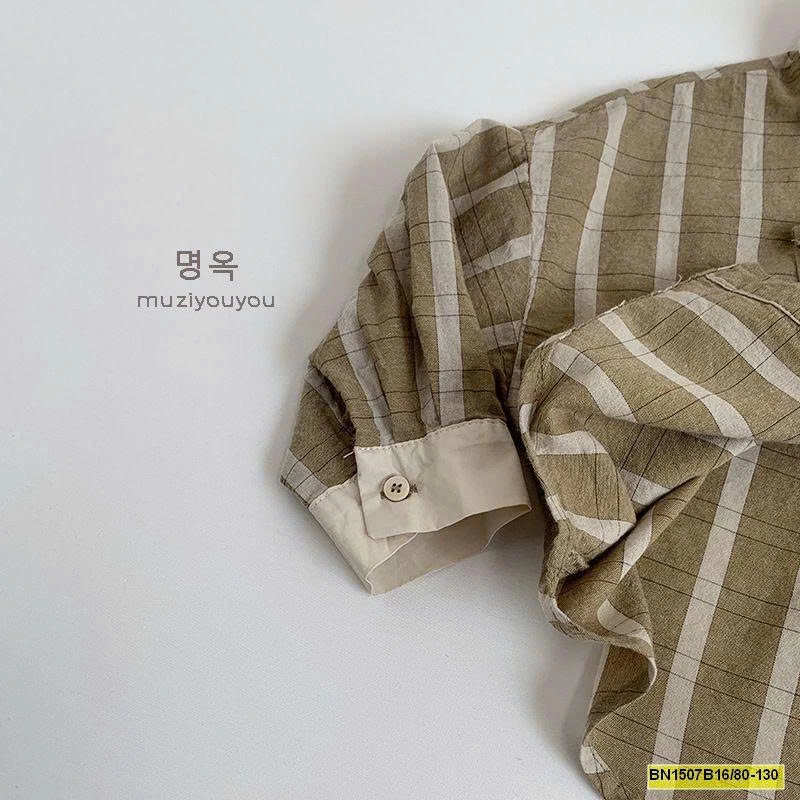 ÁO SƠ MI KẺ HÀN QUỐC