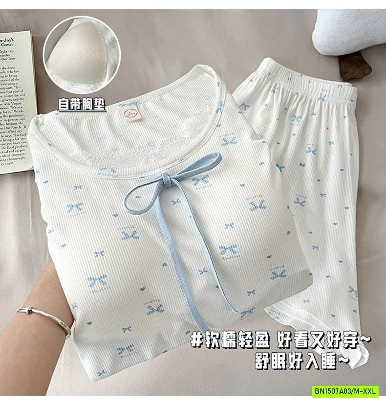 BỘ NGỦ GÂN IN HÌNH NƠ