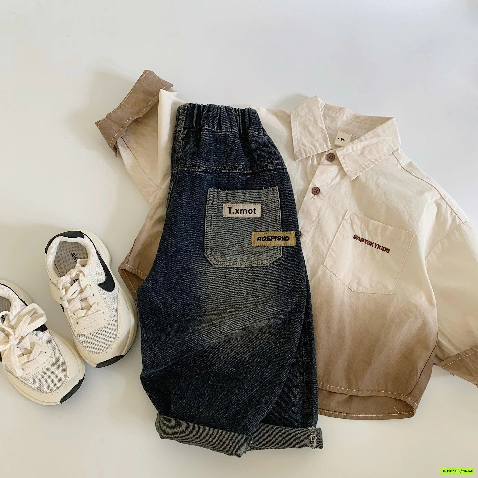 BST JEANS BAGGY BẠC GỐI