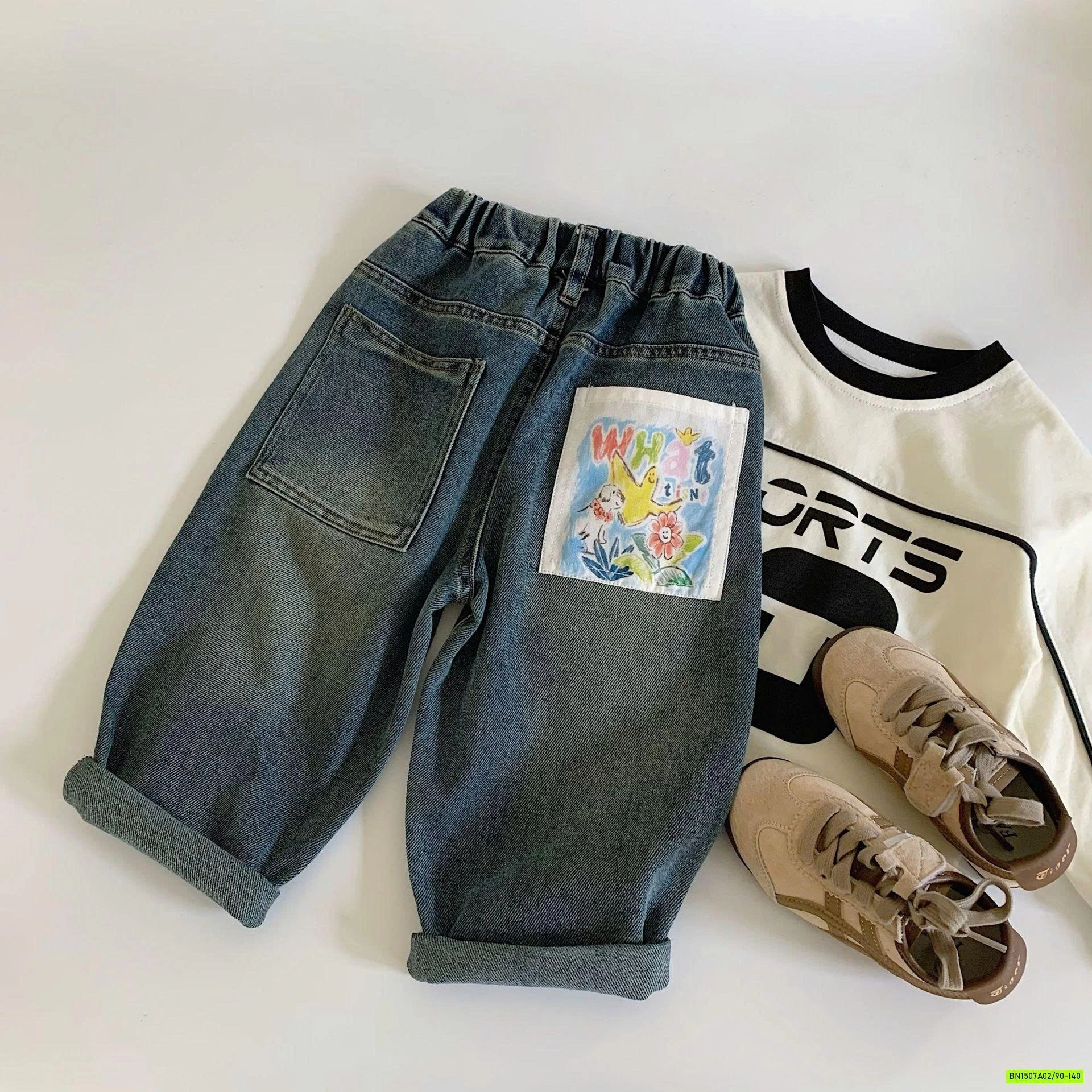 BST JEANS BAGGY BẠC GỐI