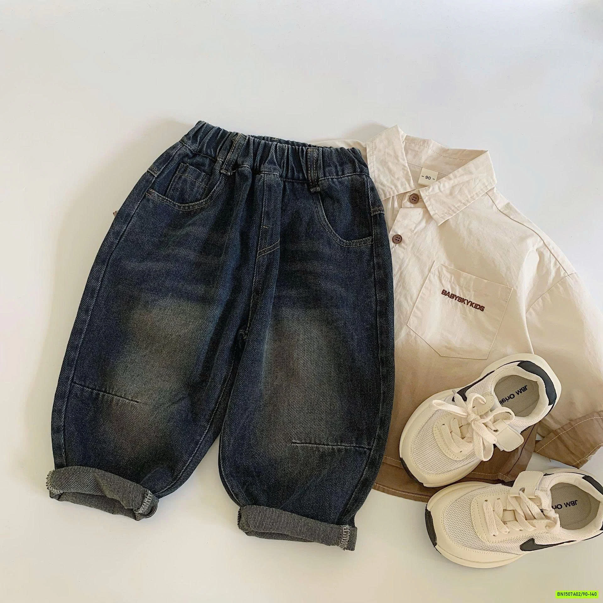 BST JEANS BAGGY BẠC GỐI