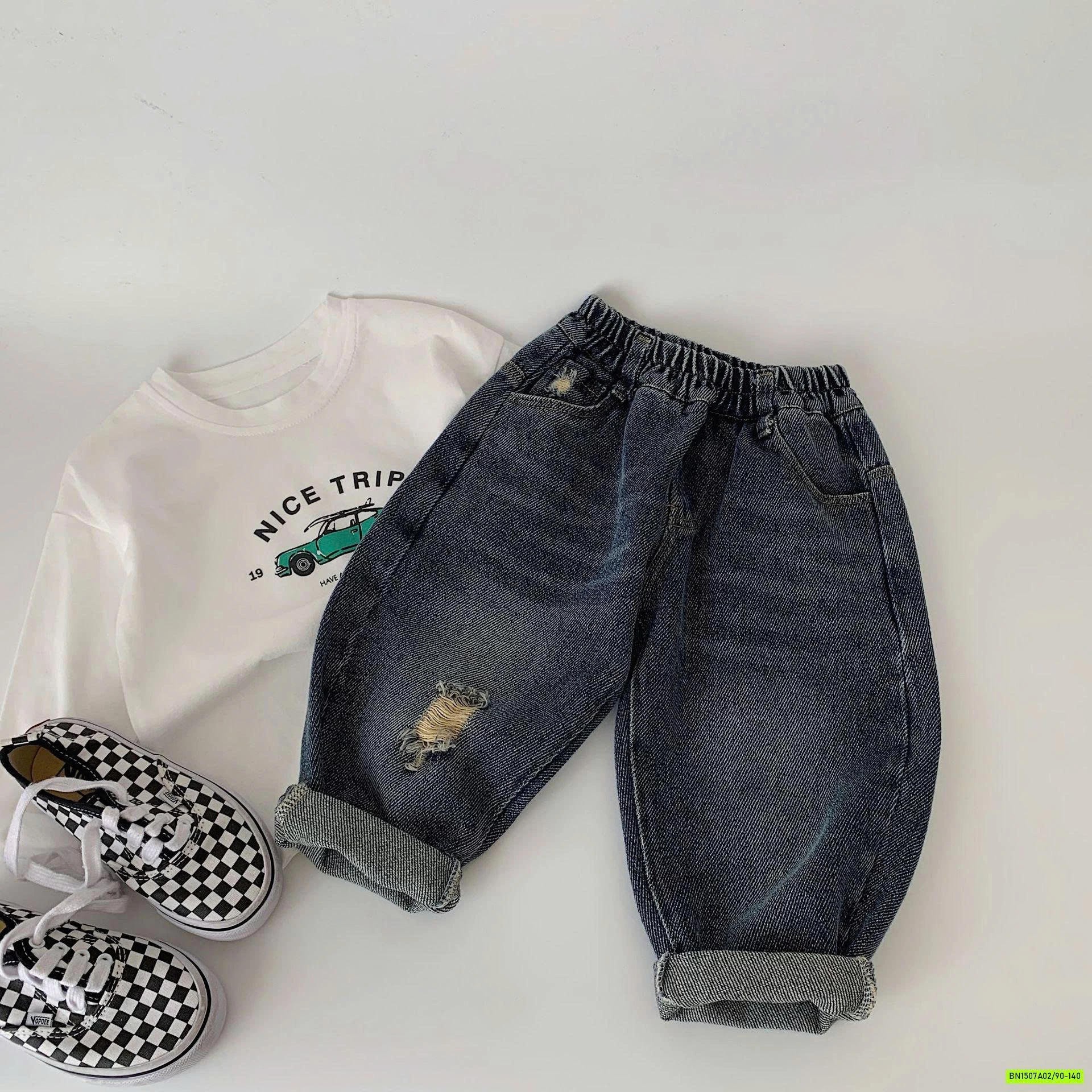 BST JEANS BAGGY BẠC GỐI