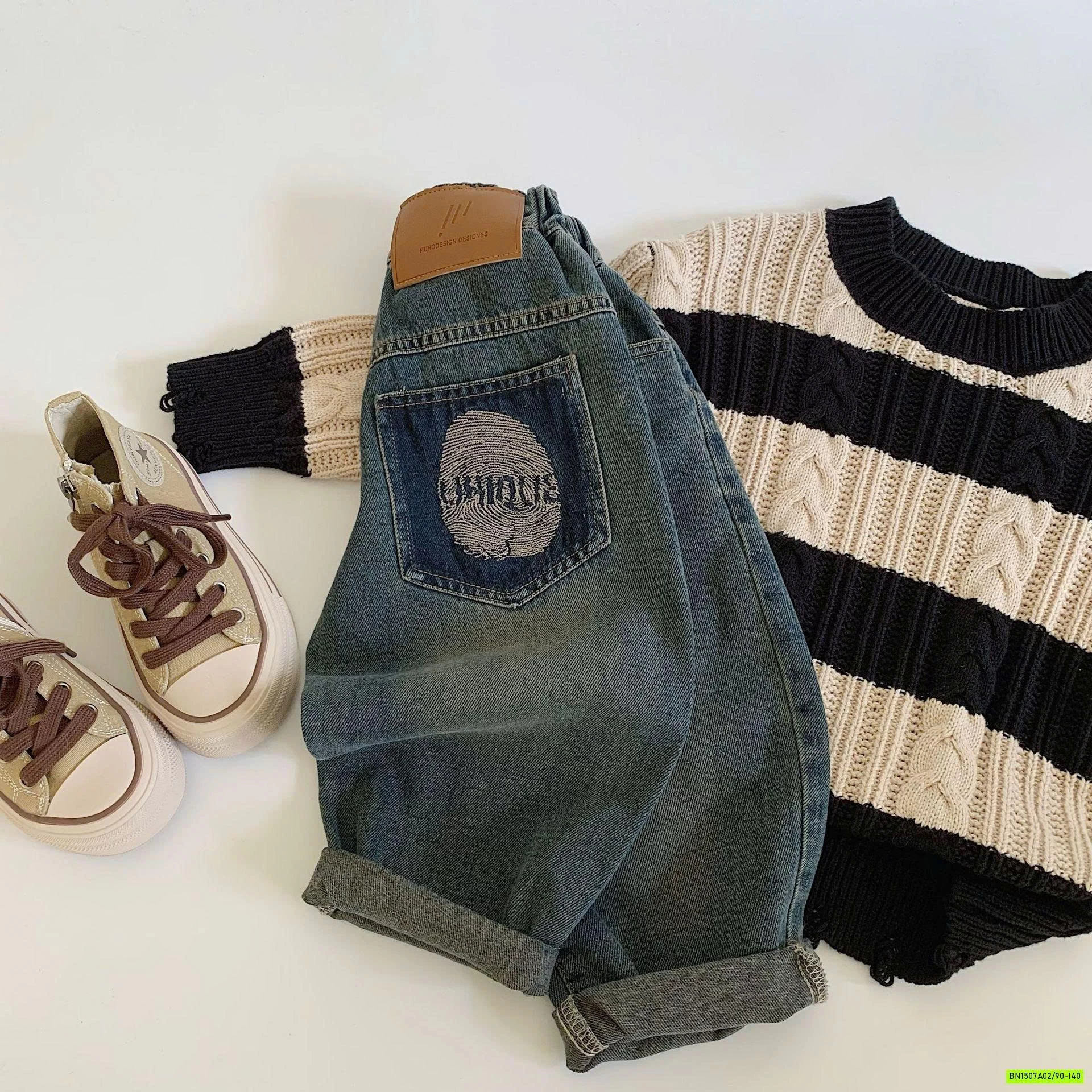 BST JEANS BAGGY BẠC GỐI