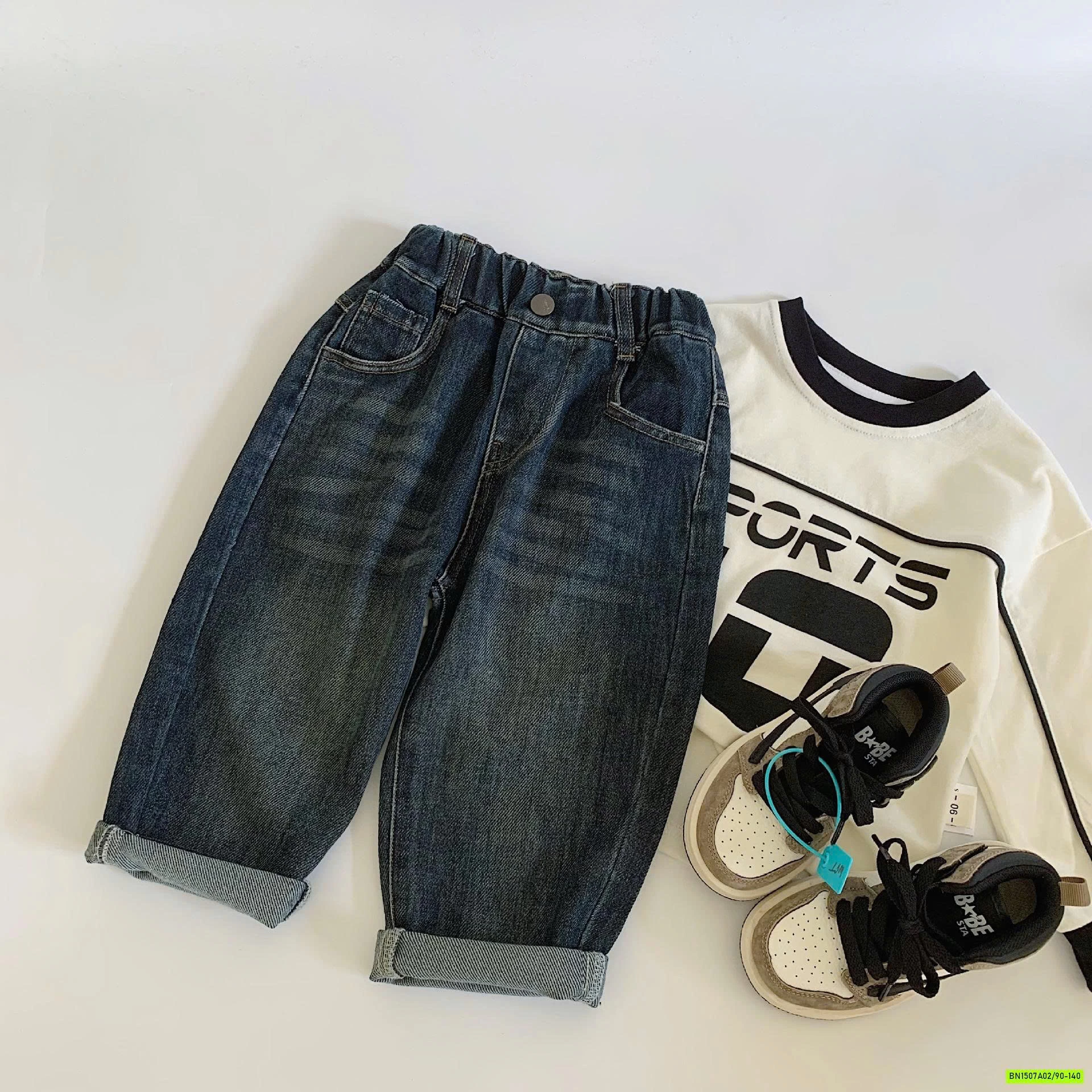 BST JEANS BAGGY BẠC GỐI