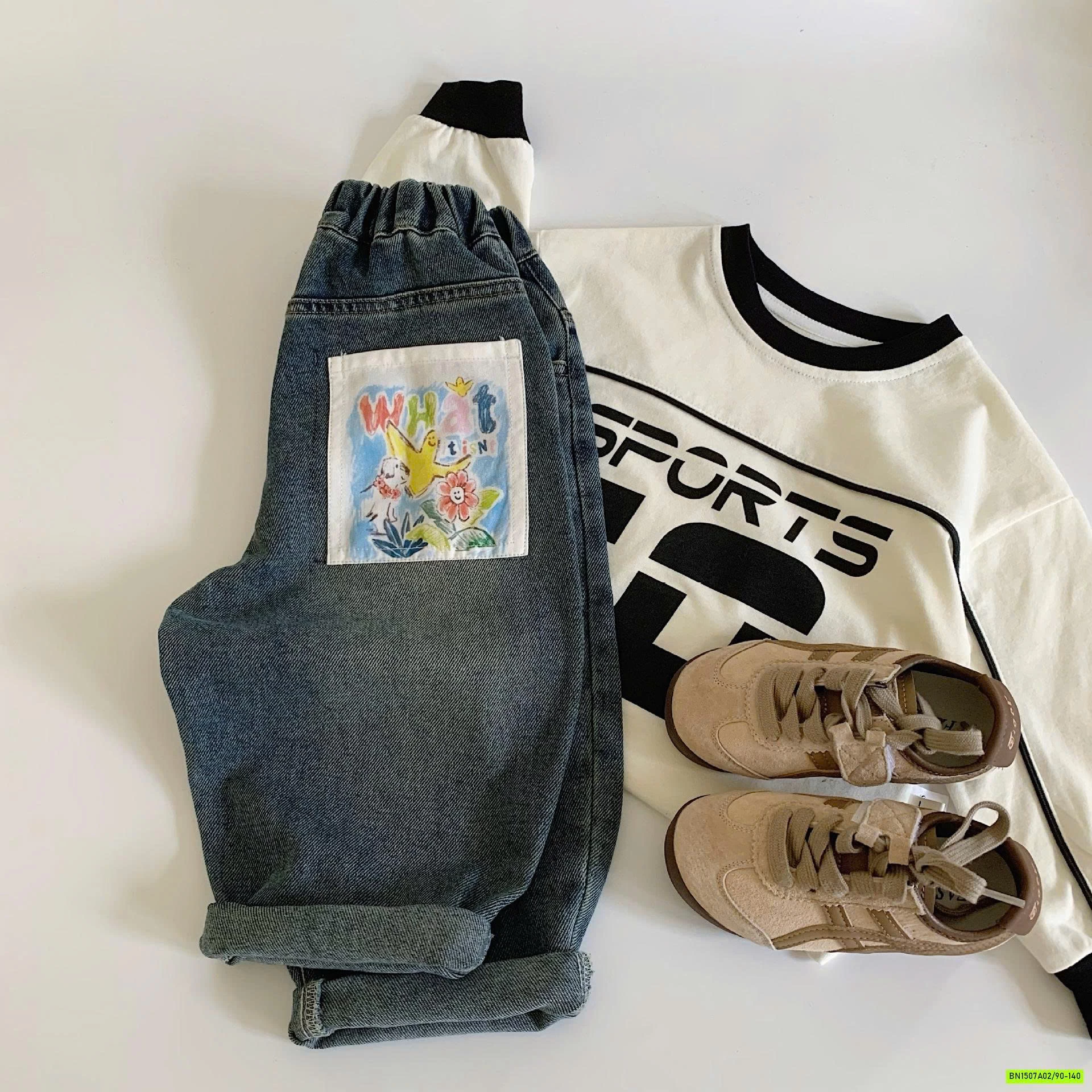 BST JEANS BAGGY BẠC GỐI