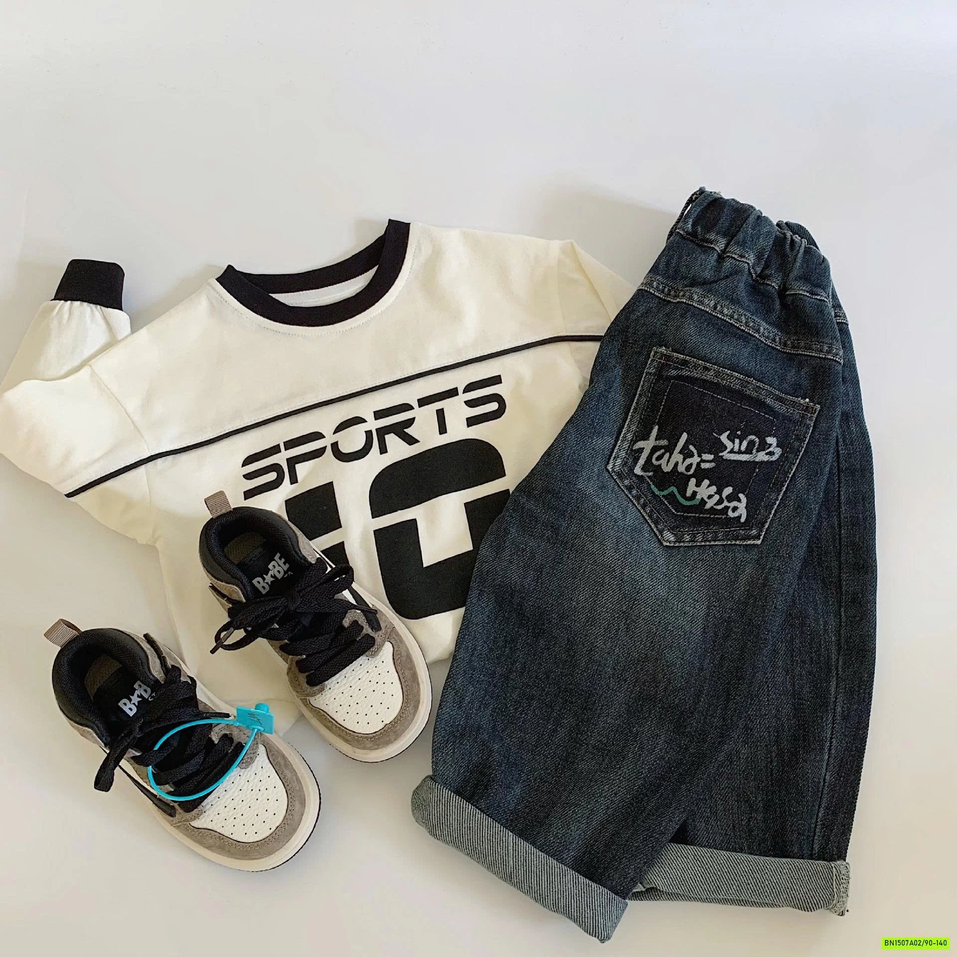 BST JEANS BAGGY BẠC GỐI