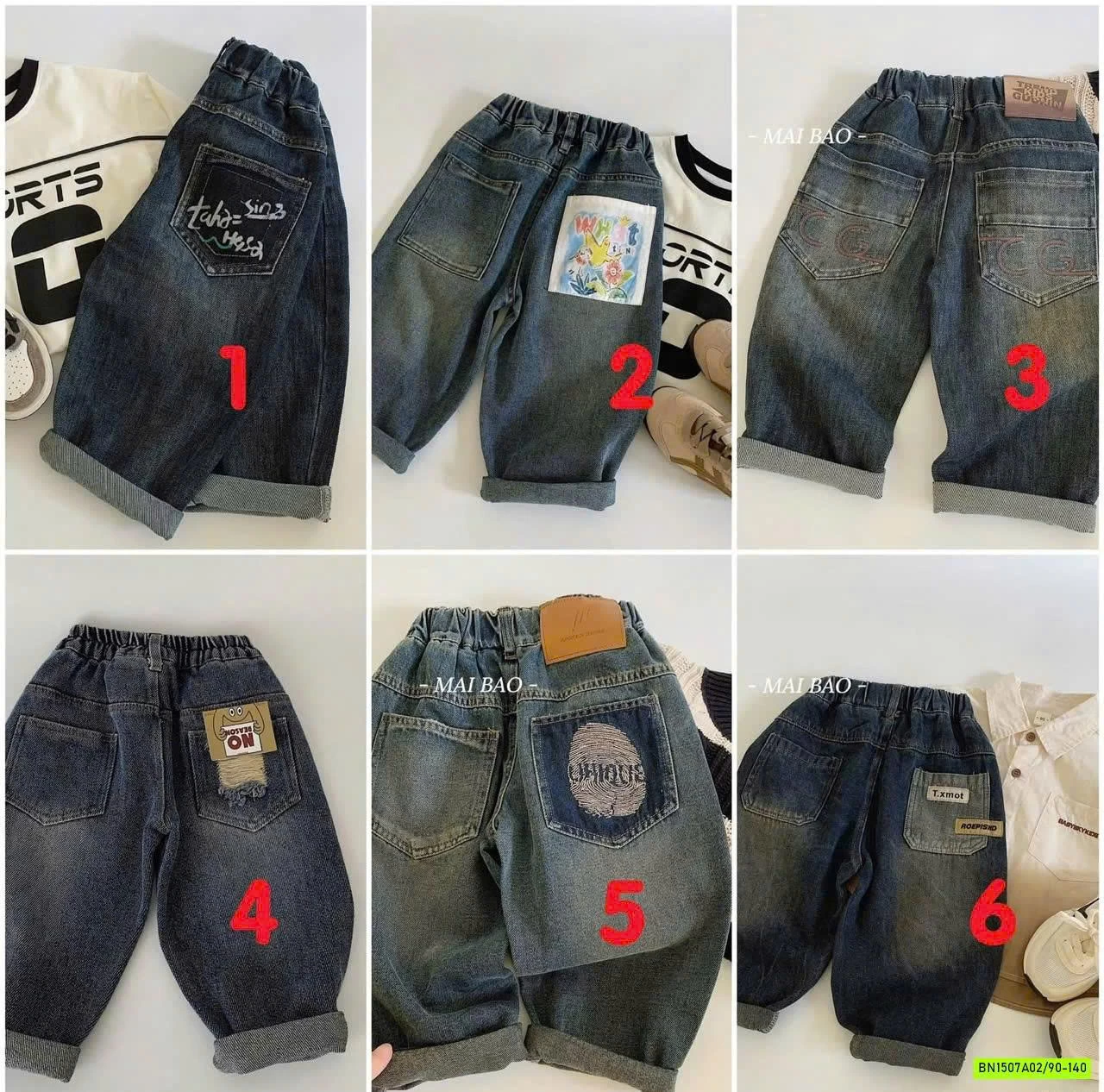 BST JEANS BAGGY BẠC GỐI