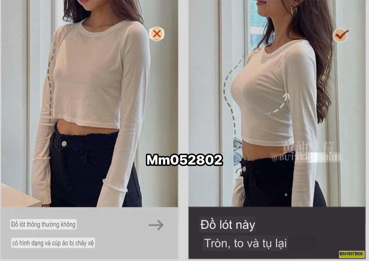 ÁO BRA VIỀN CHỮ KO GỌNG