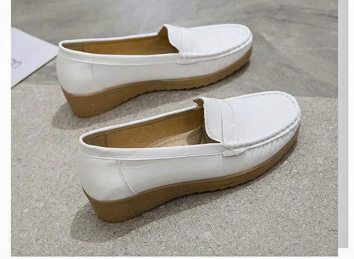 GIÀY MOCA DA BÒ ĐẾ CAO