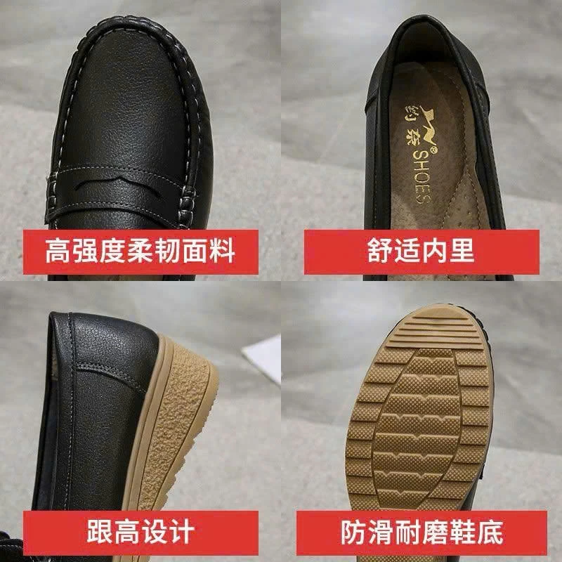 GIÀY MOCA DA BÒ ĐẾ CAO