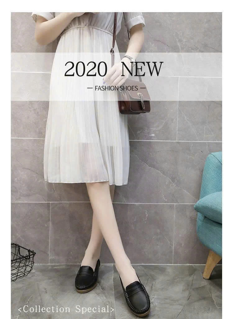 GIÀY MOCA DA BÒ ĐẾ CAO