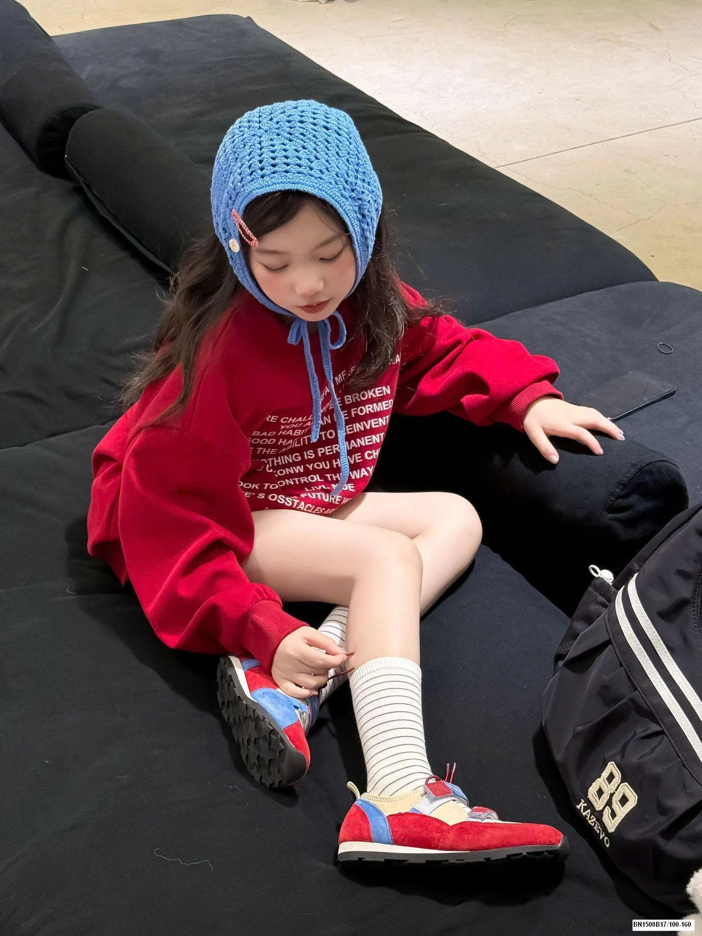 SET ÁO NỈ ĐỎ MIX QUẦN SHORT ĐEN