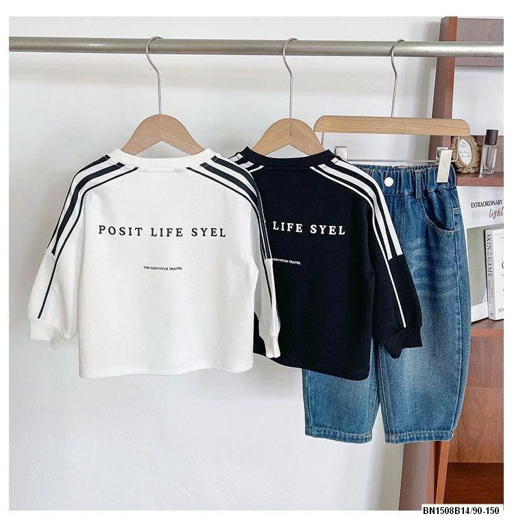 ÁO THUN THỂ THAO TAY KẺ SỌC