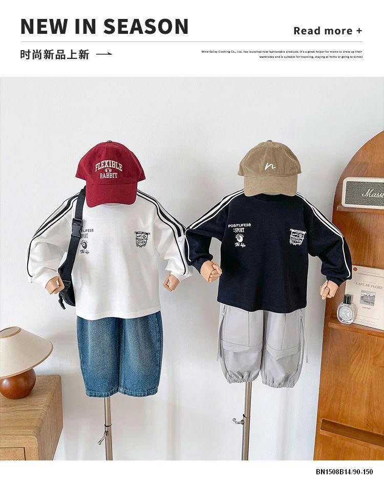 ÁO THUN THỂ THAO TAY KẺ SỌC