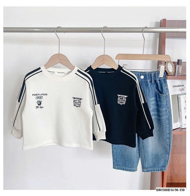 ÁO THUN THỂ THAO TAY KẺ SỌC