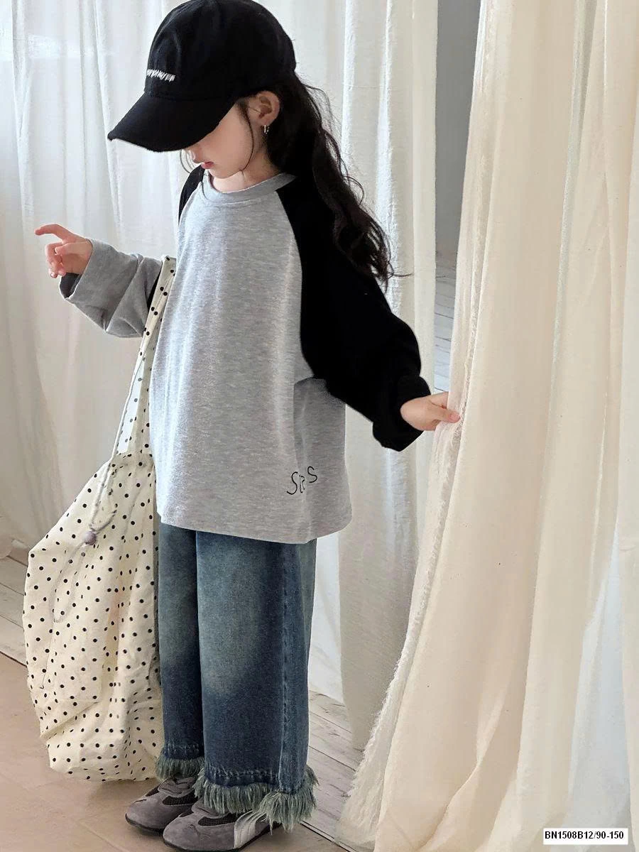 ÁO THUN PHỐI MÀU ĐEN XÁM