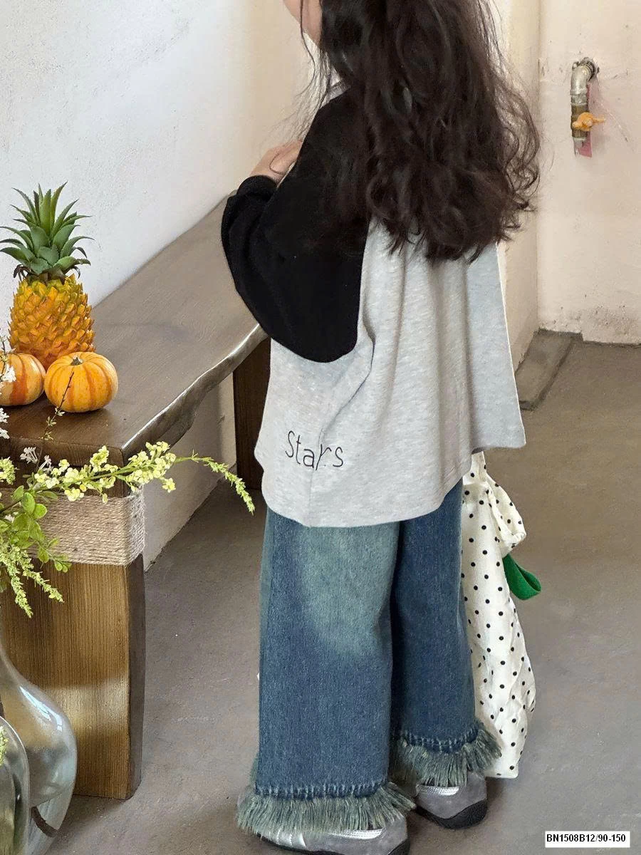 ÁO THUN PHỐI MÀU ĐEN XÁM