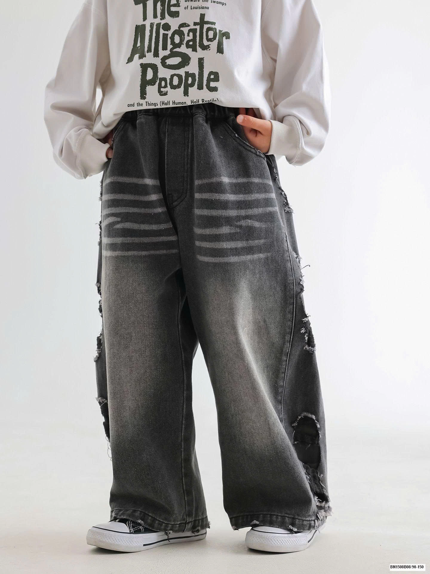 QUẦN JEAN SUÔNG RÁCH BT