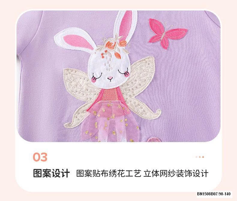 BỘ COTTON THỎ TÍM MAVEN