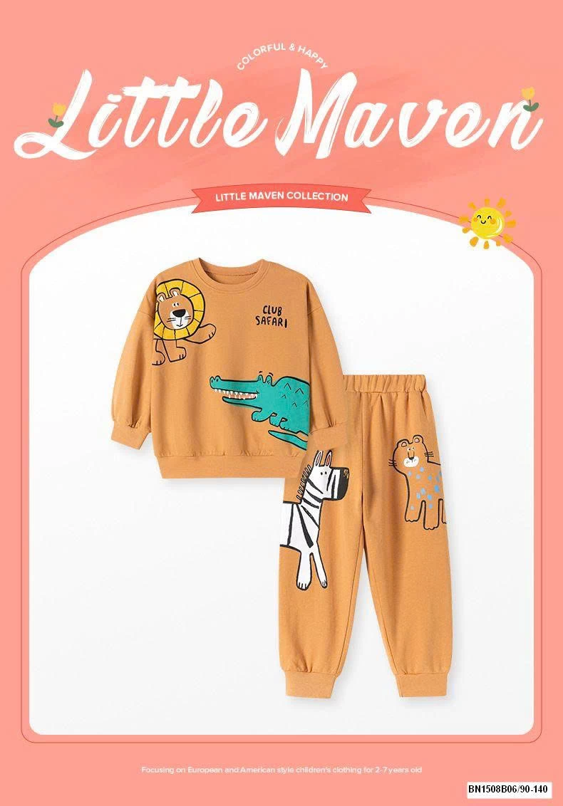 BỘ NỈ CÁ SẤU LITTLE MAVEN