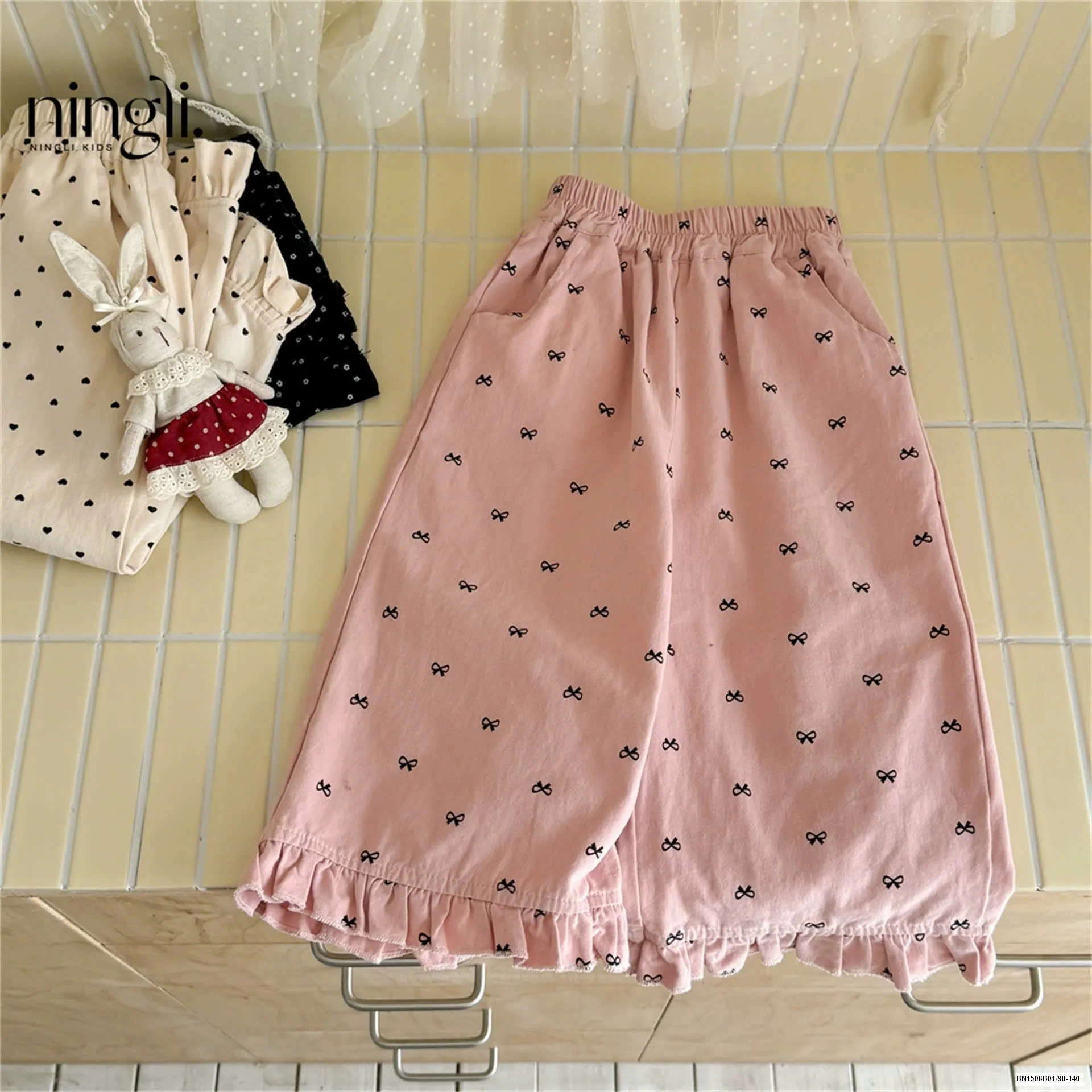 QUẦN GẤU BÈO HỌA TIẾT NINGLI BG