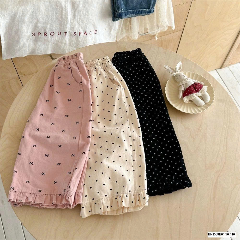 QUẦN GẤU BÈO HỌA TIẾT NINGLI BG